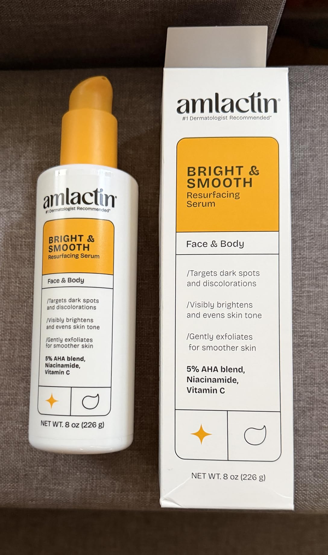 Amlactin Bright and Smooth Resurfacing Serum, 8oz