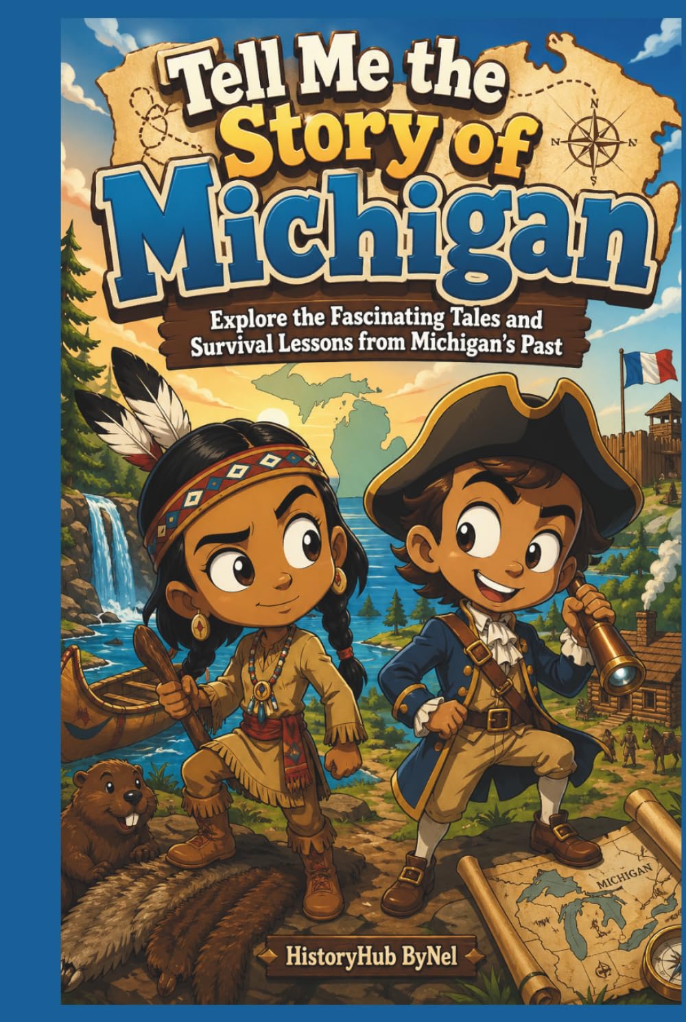 Tell Me the Story of Michigan: A Fun History Book for Curious Kids!: Explore the Fascinating Tales and Survival Lessons (Collection of State Histories of the USA)