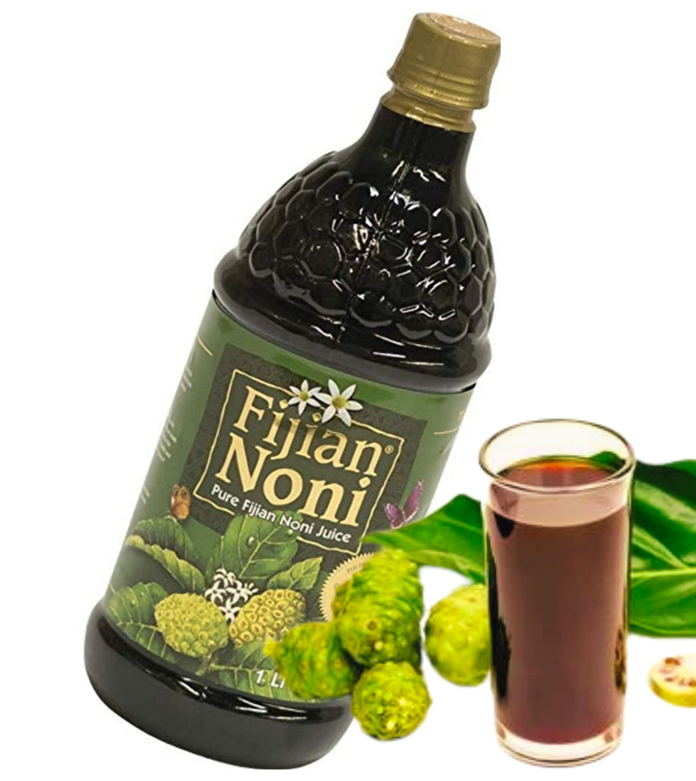 Authentic Noni Fruit Juice (33.8 Fl.Oz Bottle) Our noni fruit juice is 100% all-natural and contains no preservatives, added sugars, or other undesirable ingredients of any kind...