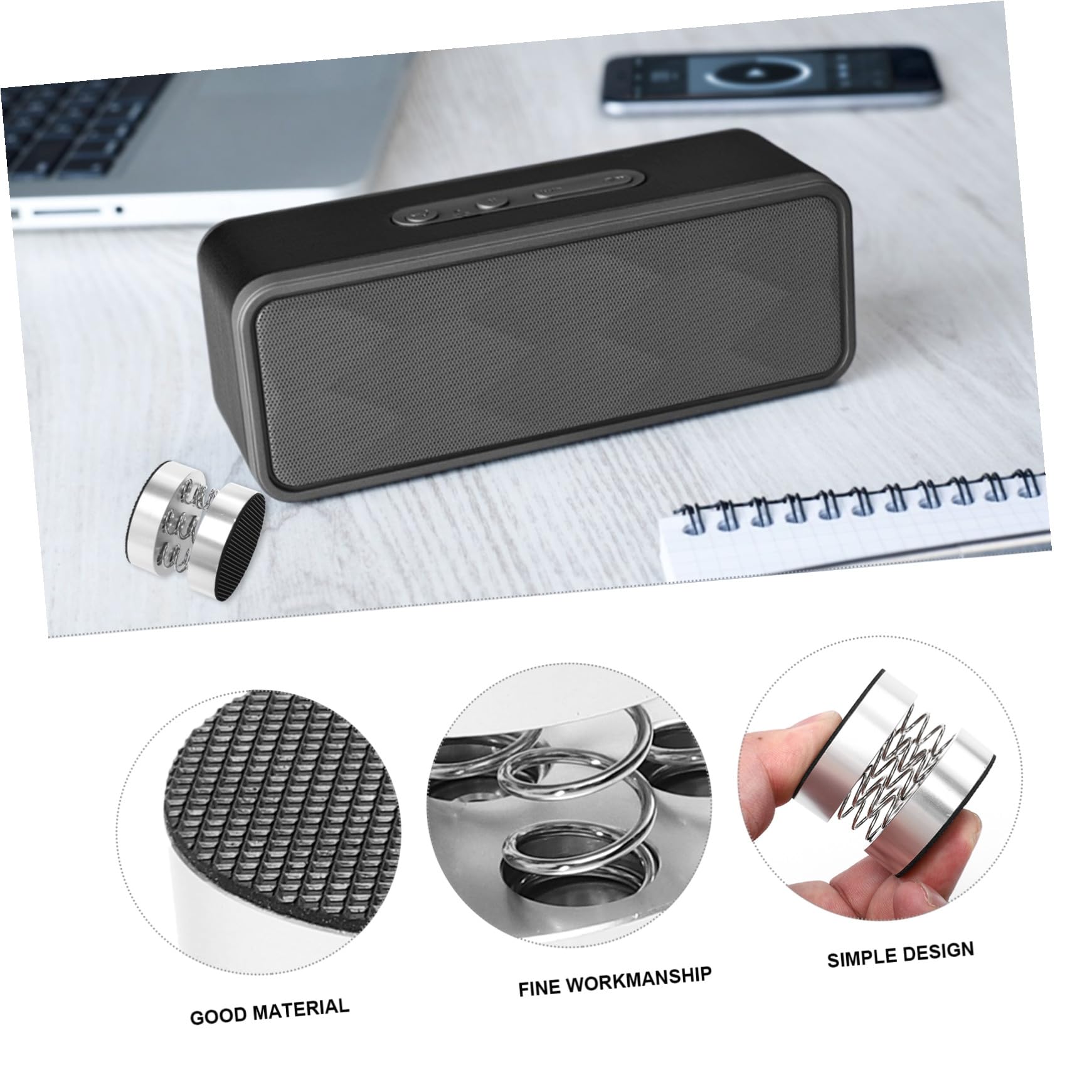 Piedini Antivibrazione con Molla per Amplificatori e Casse Acustiche Pad Base in Alluminio Assorbimento Urti e Isolamento per Audio Hifi e Subwoofer