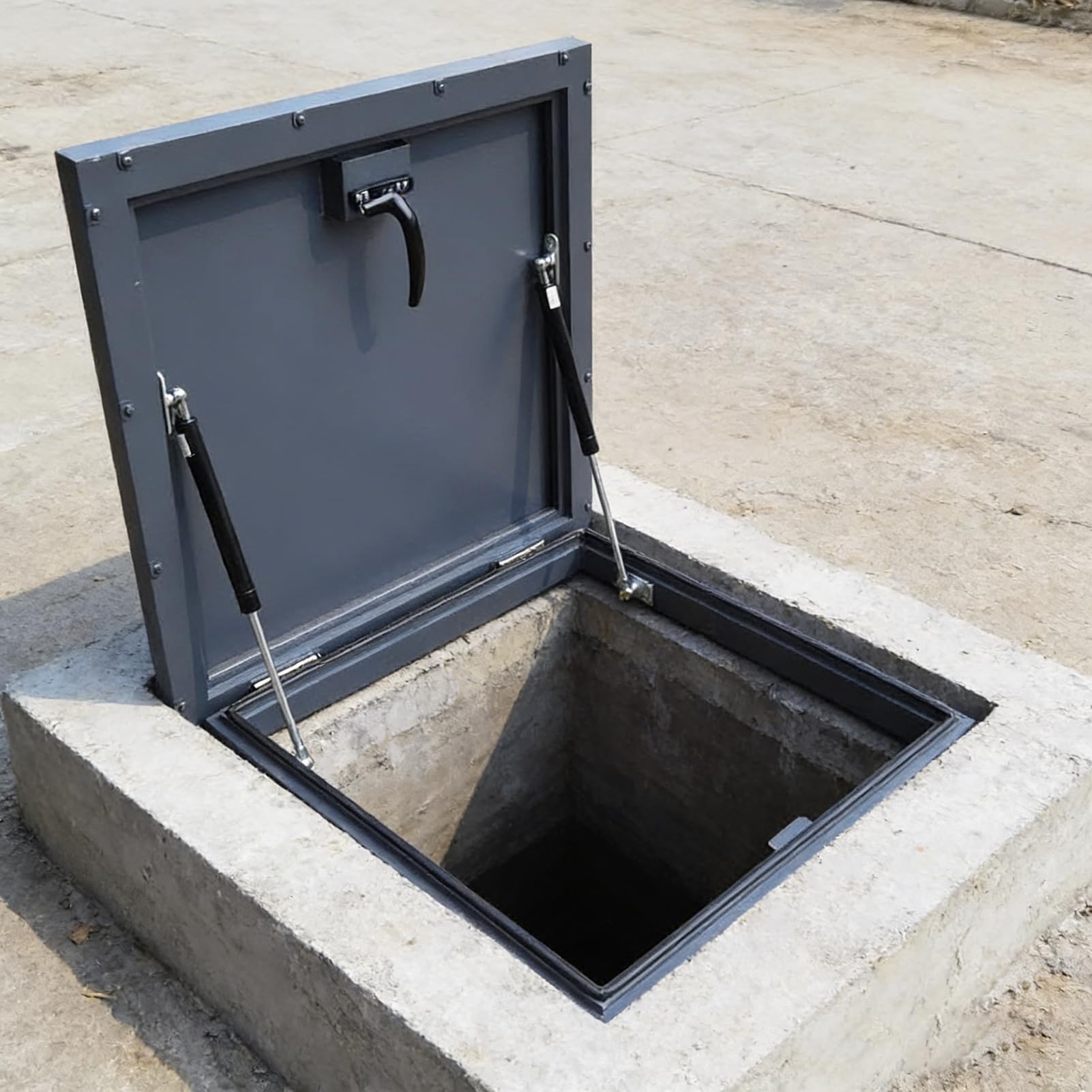 Ventana de techo de tragaluz de 100 x 100 cm escotilla de escape para sotano plano y pozo iluminacion