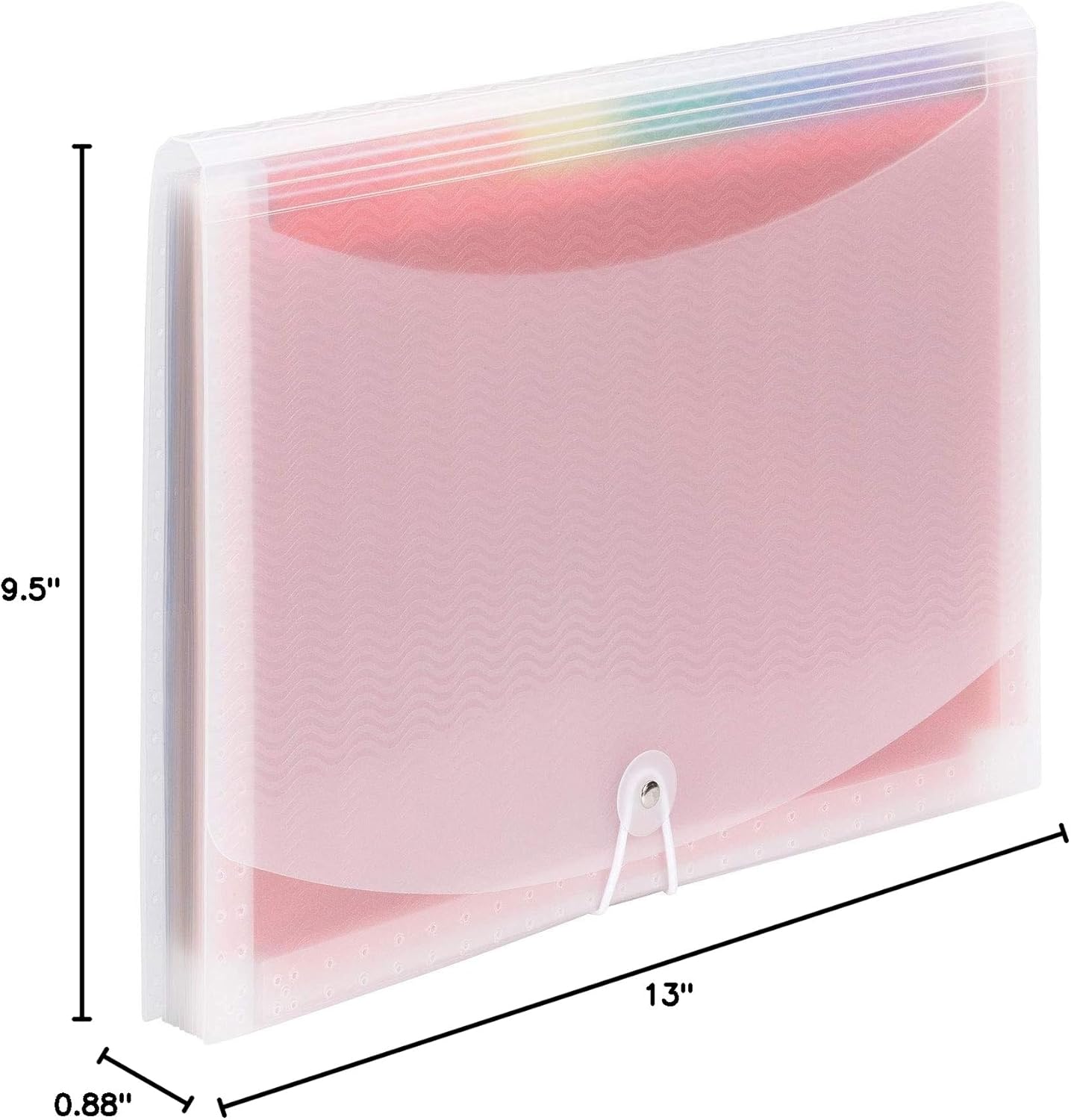 Smead Desktop Poly Expanding File Folder Organizer, Accordion File, Paper Document Storage, 12 Pockets, Flap and Cord Closure, Letter Size (70723) - Image 6