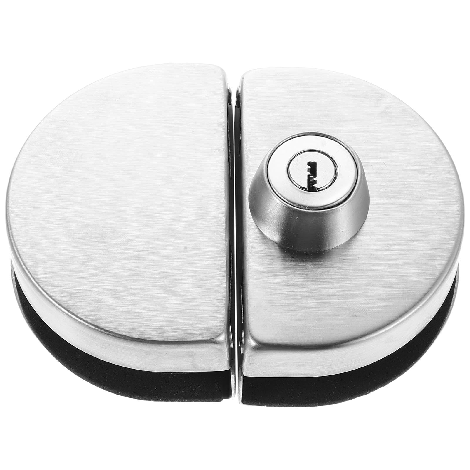 Serrure de porte vitrée en acier inoxydable TEHAUX sans perçage pour vitrine