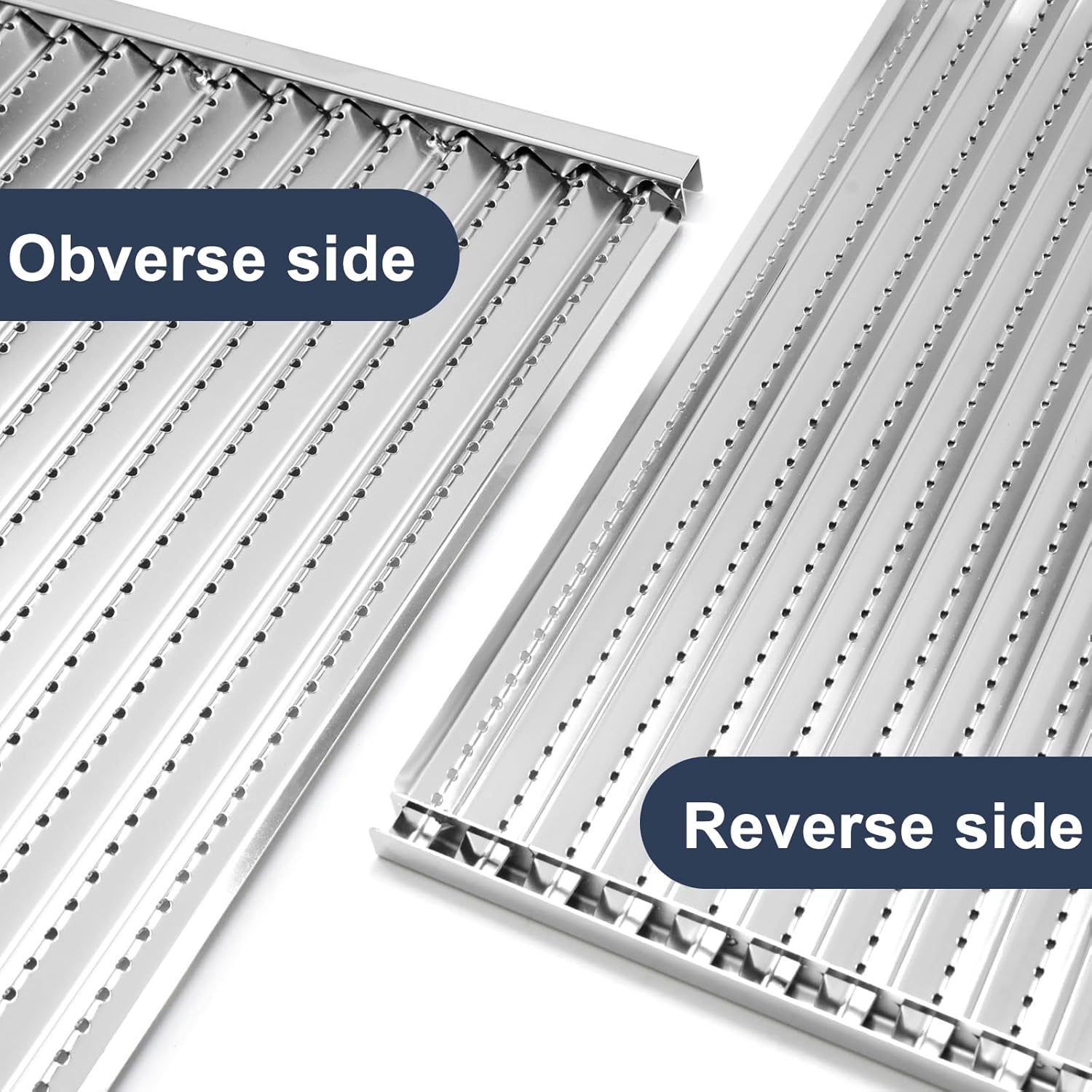 Criditpid Grill Emitter Plate & Grid Kit for Charbroil Tru-Infrared 463241314 463268008 463241313 463241013 463243812 463257010, 3-Pack Stainless Steel Cooking Grates.