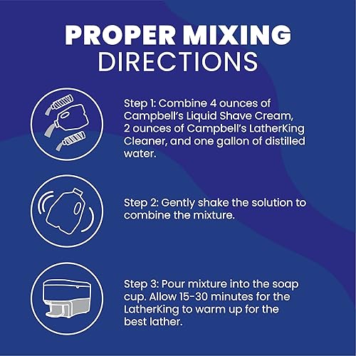 Miniatura 5 de Campbell's, 3 botellas de espuma de afeitar para máquina de barbería de 236 ml, para máquina de espuma LatherKing original