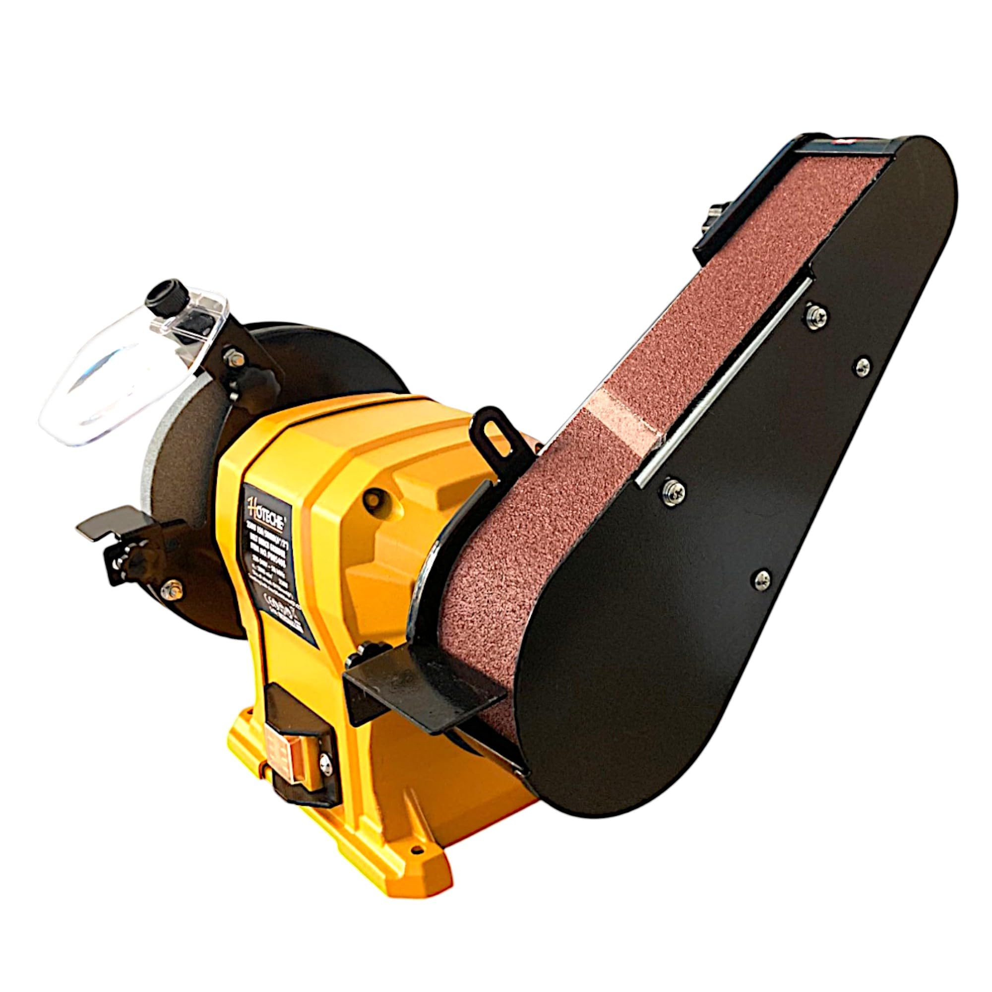 Smerigliatrice Mola Levigatrice a Nastro da Banco Combinata 250W 2800RPM Natro + Disco Abrasivo Ø150 mm Ideale per falegnameria, officine, bricolage e modellismo