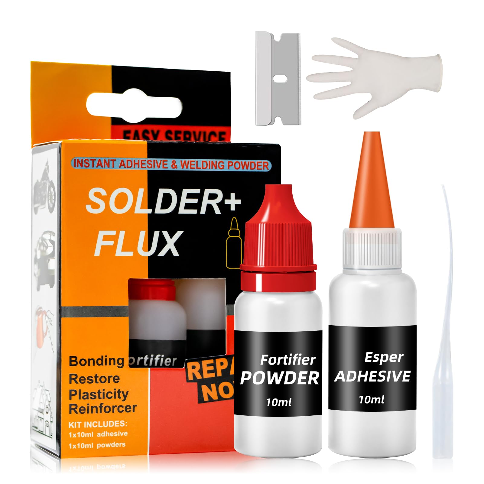 Colla Istantanea Bicomponente Extra Forte - Adesivo Impermeabile E Resistente Al Calore Per Plastica E Altri Materiali - Foto 3