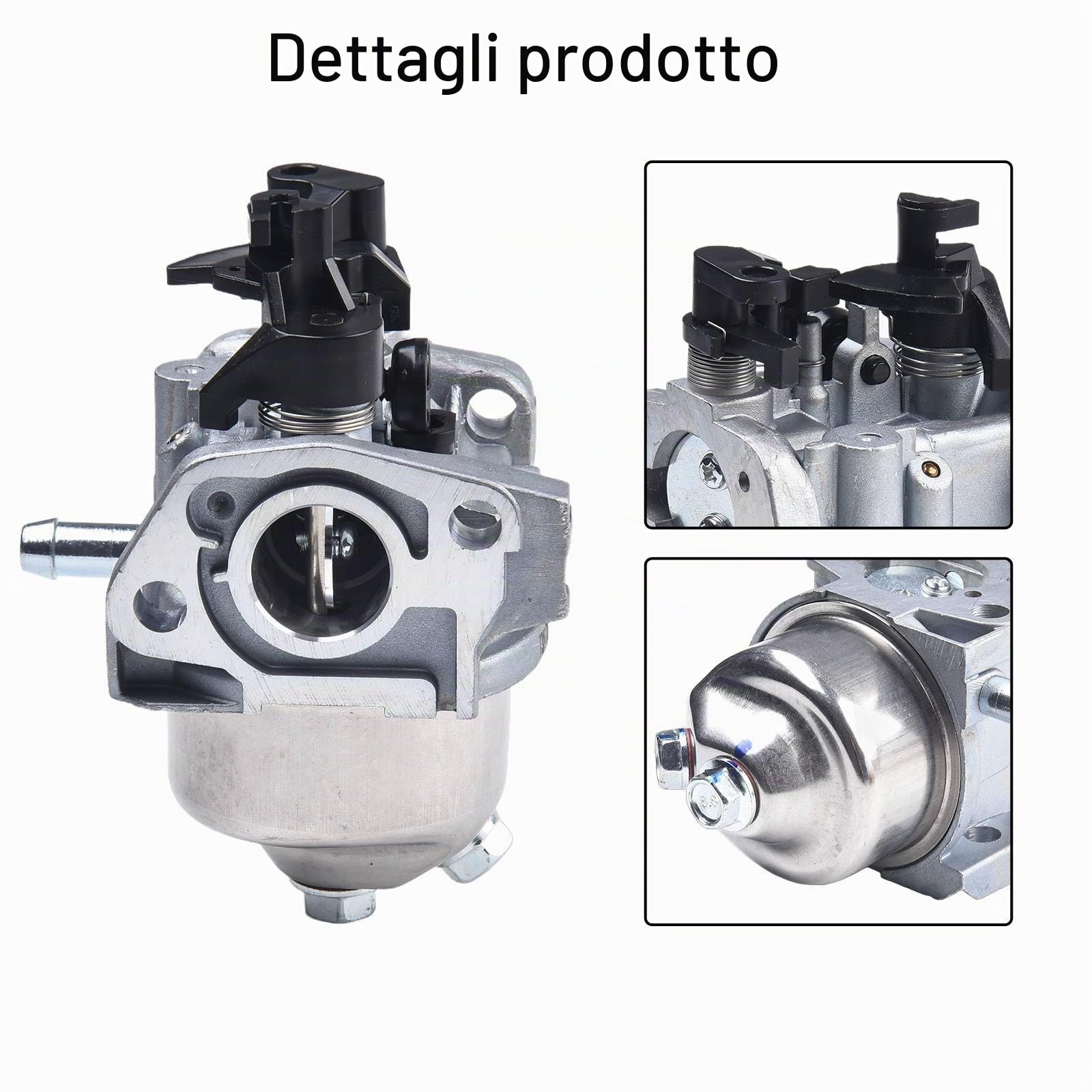 1 Pezzo Carburatore, Compatibile con Motore Tosaerba MOUNTFIELD ST120 118551489/0, Sostituisce Numero di Parte 03227