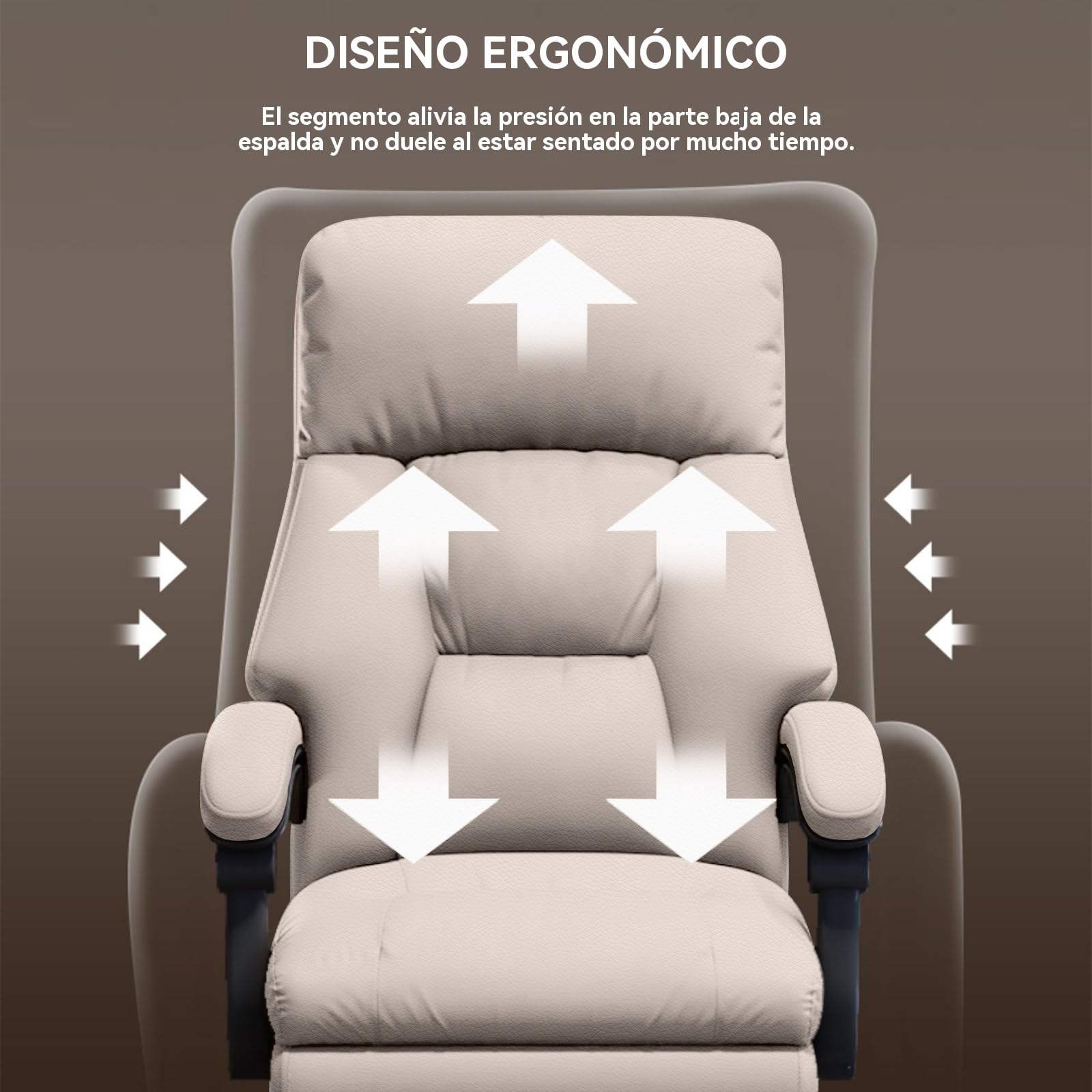 Silla de Oficina con Reposapiernas Sillas Ejecutivas con Ruedas Sillas Gaming con Respaldo Alto Silla de Trabajo Ergonómica Reclinable Y Ajustable para Oficina en Casa