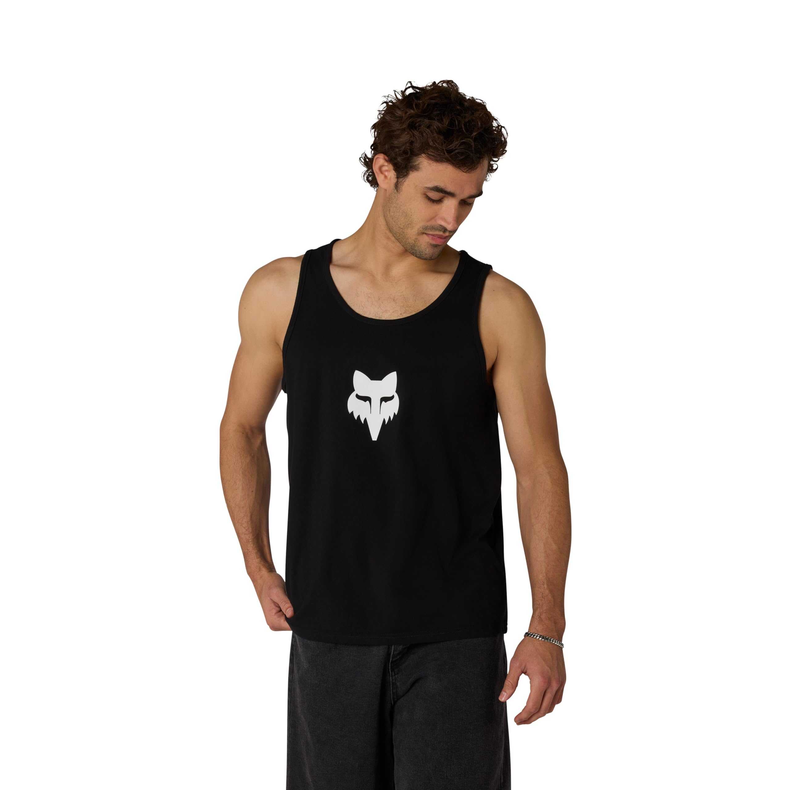 Fox Racing Men's Fox Head 195 Original Tank, Black, Large