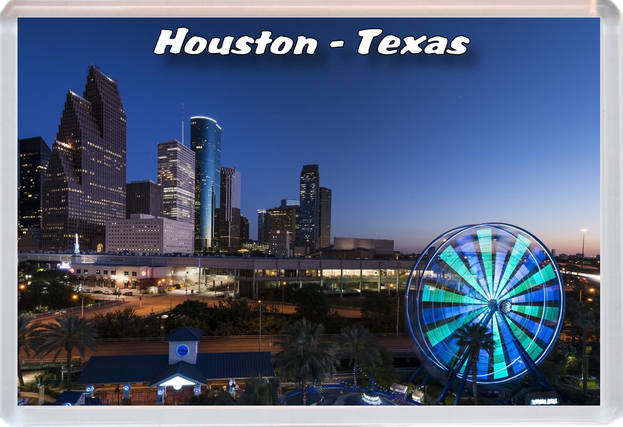 Houston - Texas - 96 x 67mm Jumbo Fridge Magnet/Magnets BBSFHM777