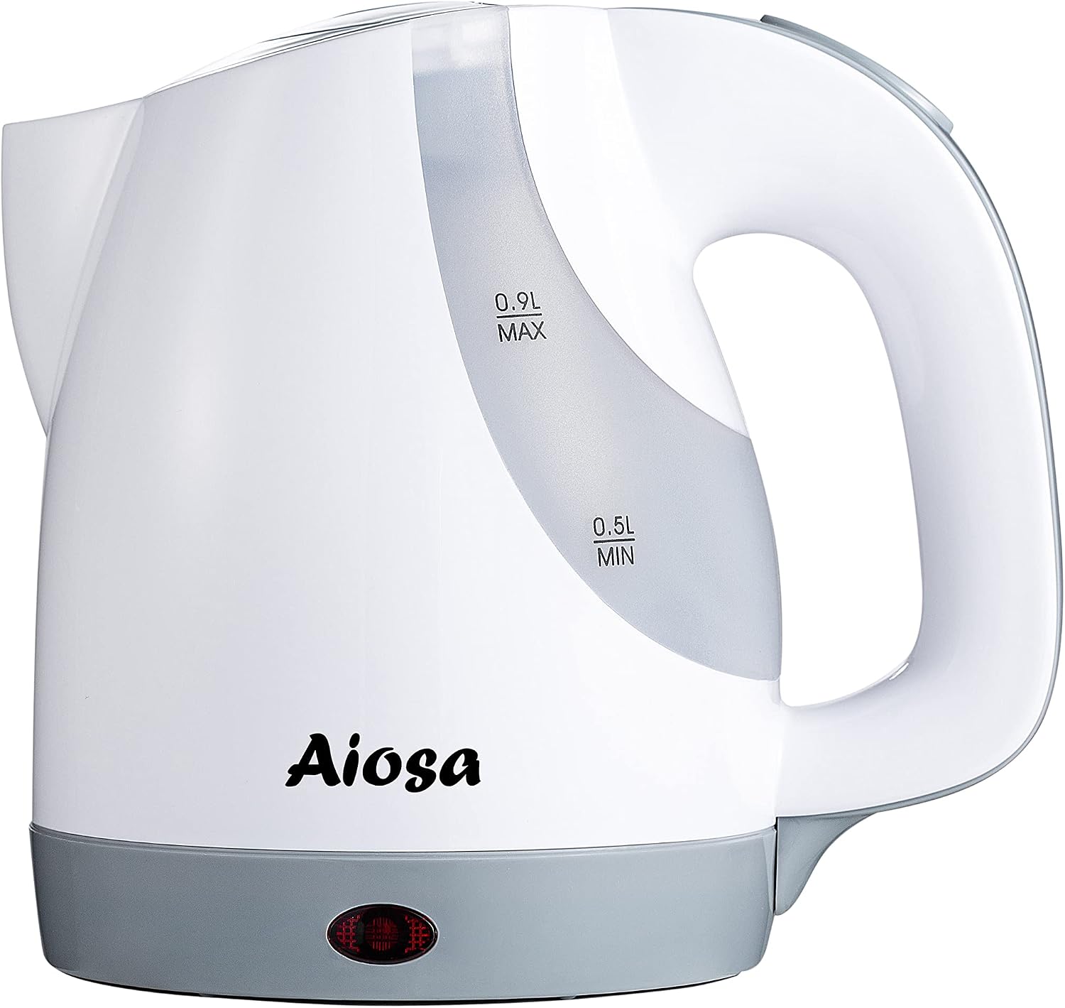 Aiosa Electric Kettles(White),0.9L,Mini Water Kettle,Hot Water Kettle Electric,Portable Tea Kettles With Auto Shut Off,Travel Small Kettle,Kettle Water Boiler,Personal Kettle