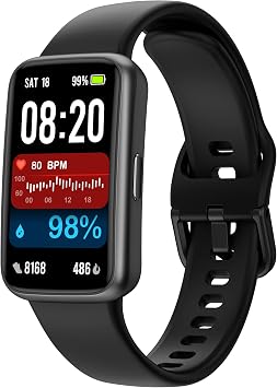 Fitness Trackers,Smart Watch with 1.47" Color Screen,100+Sport Modes Fitness Watch with Heart Rate Sleep Monitor, Pedometer Step Counter Watch, 3TAM Waterproof Activity Trackers for Women Men,BK