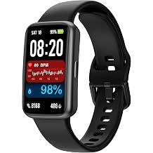Fitness Tracker Smart Watch, 1.47" Color Screen, 100+ Sports, Black