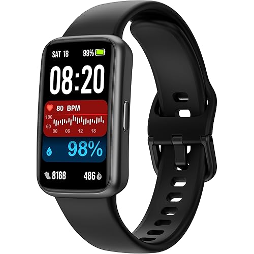 Fitness Trackers,Smart Watch with 1.47" Color Screen,100+Sport Modes Fitness Watch with Heart Rate Sleep Monitor, Pedometer Step Counter Watch, 3TAM Waterproof Activity Trackers for Women Men,BK