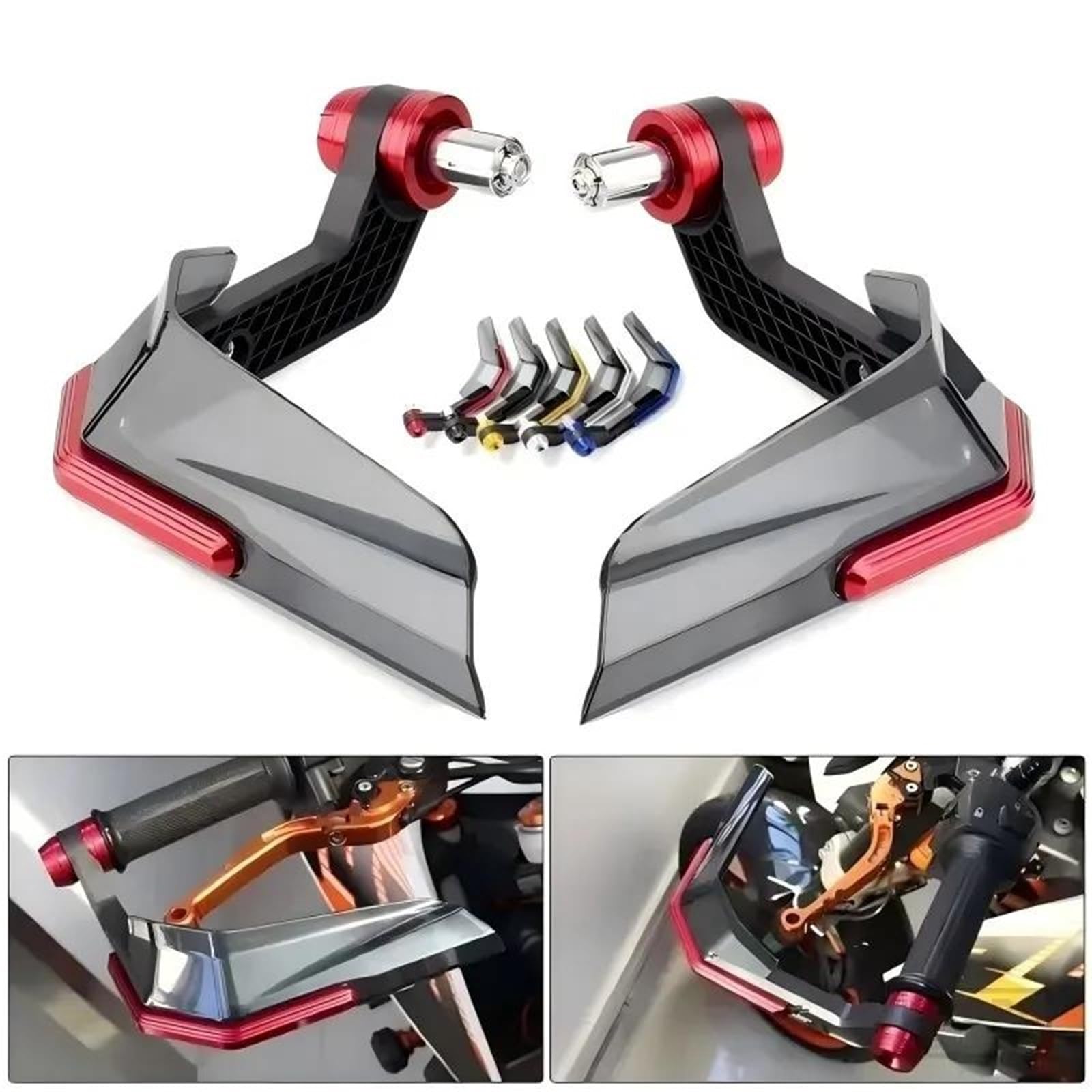 Protectores Manos Universales Manijas Motocicletas Protector Mano Moto | Protectores de mano para mango de motocicleta, Protector de viento, decoración de barra de cepillo Universal