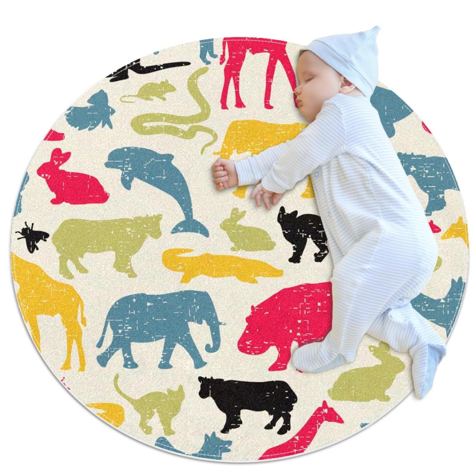 Tapis de bain animaux du zoo pour égayer la chambre d'enfant et sécuriser le salon moderne