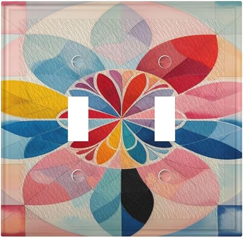 Miniatura 178 de Cubiertas Decorativas de Arte para Interruptores de Luz, Hojas de Otoño, Placa de Pared de Palanca Individual, Cubierta Decorativa de Interruptor,