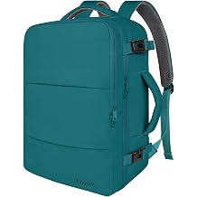 Taygeer Laptop Backpack, Airline Approved Carry On with 17.3 inch Laptop Compartment, TSA Friendly Backpack for Nursing Doctor Business Travel, Travel Daypack for Work Essentials, Peacock Blue