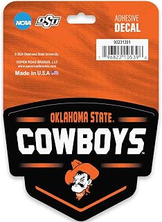 Oklahoma State University Badge Adhesive Vinyl Decal - Fun OSU Sticker for Car, Window, Water Bottle or Laptop