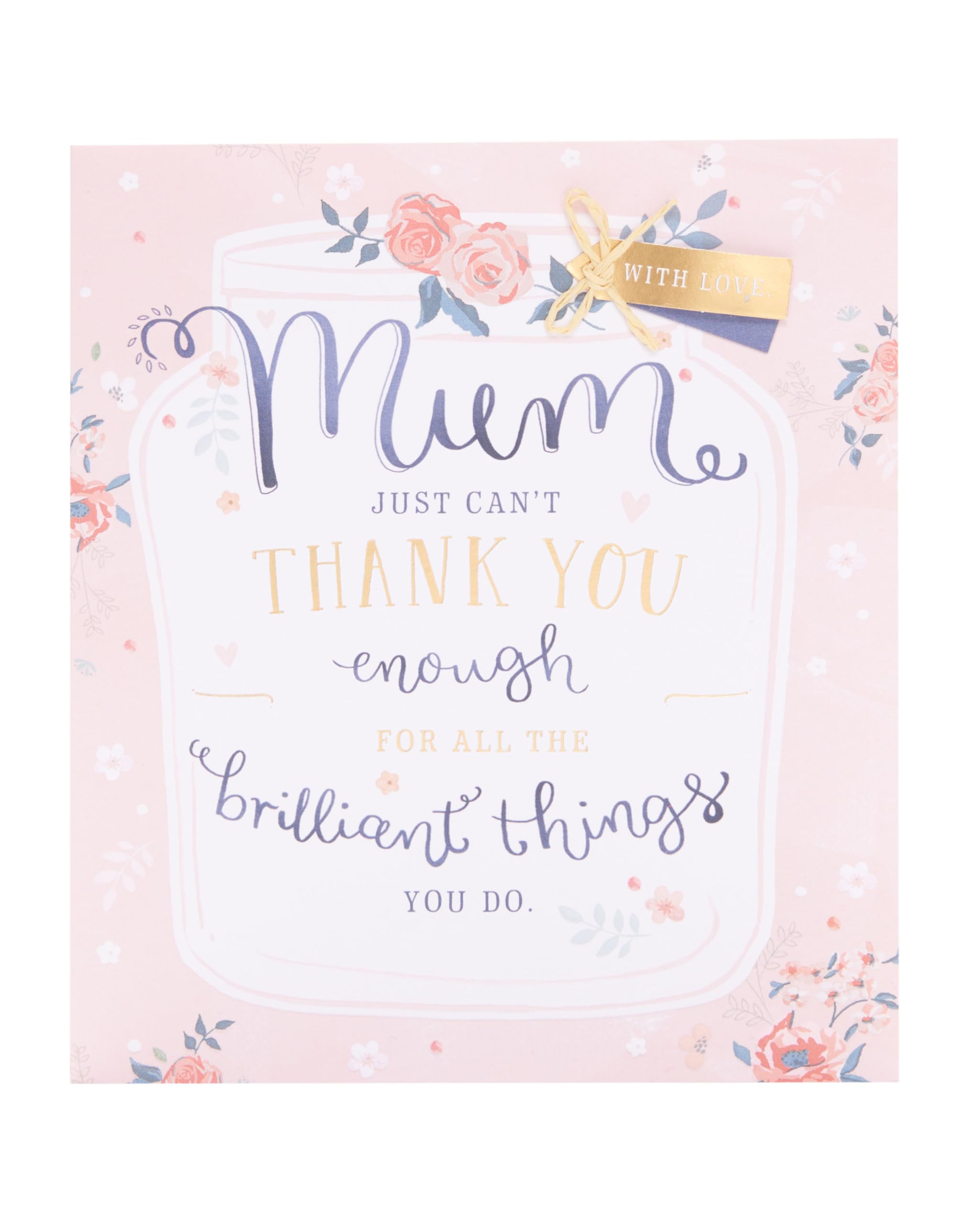 UK Greetings Mother's Day Card for Mum - Thankful Design