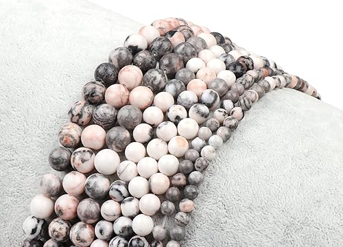 Miniatura 8 de 45 cuentas de piedra natural de 0.315in, cuentas sueltas redondas de piedras preciosas para hacer pulseras, collares, aretes, cuentas de piedra para