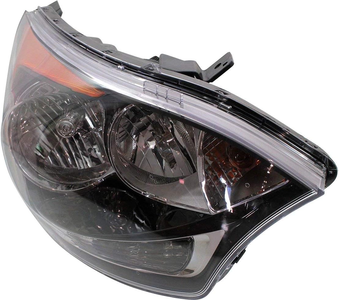 Garage-Pro Headlights Assembly Pair, Driver and Passenger Side For Kia Rio EX LX LX+ 2012-2017, Halogen With bulb(s), Hatchback, Replaces# 921021W340 921011W340