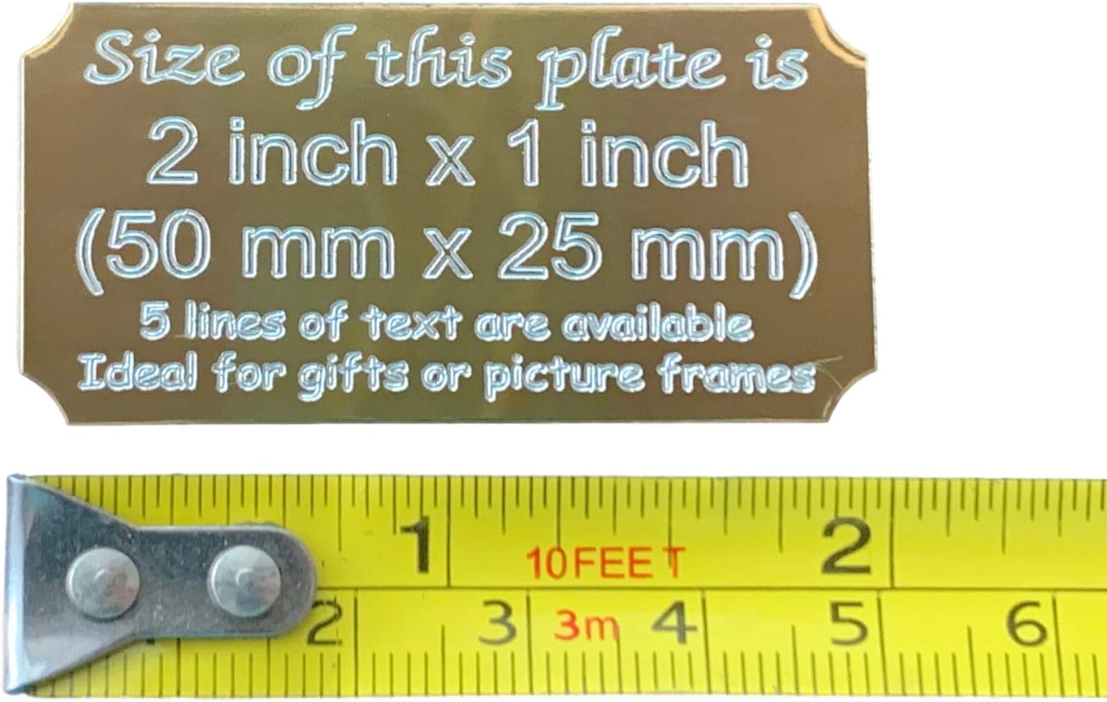 Personalised Plaque. Engraved Presentation Plaque. 2inch x 1inch