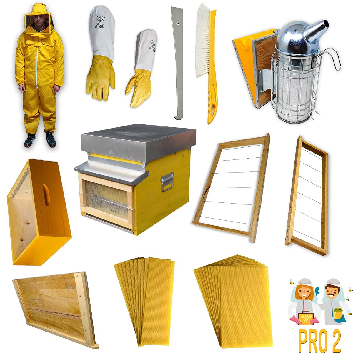 Kit Apicoltura PRO 2 | Stock 15 Pezzi | Apistica Italiana