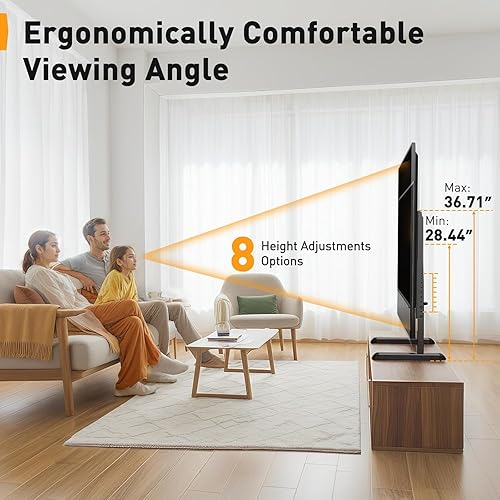 Miniatura 3 de Perlegear Patas universales para soporte de TV para la mayoría de televisores de 37 a 86 pulgadas de hasta 132 libras, patas de TV de altura