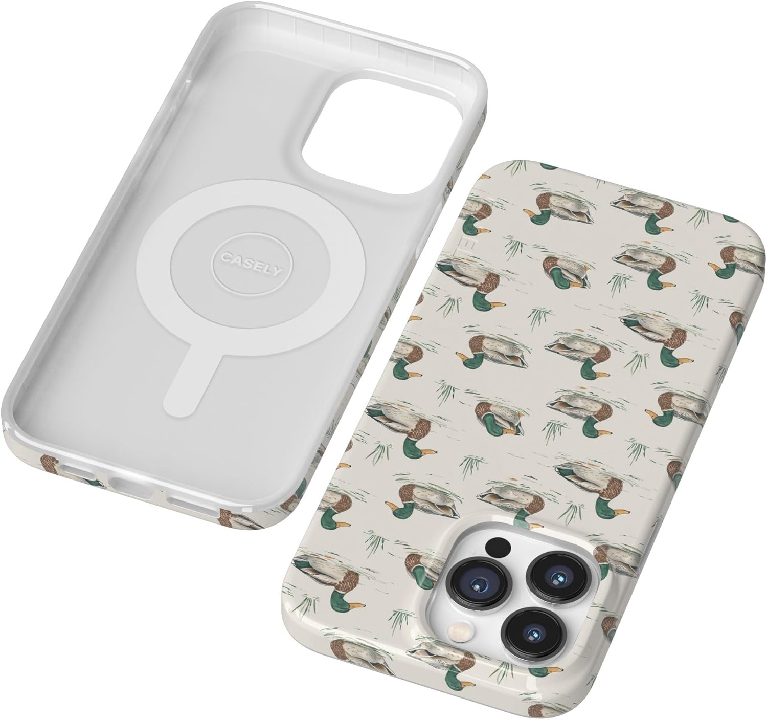 Casely iPhone 14 Pro Max Case | The Boyfriend Collection | Mallard & Co. | Compatible with MagSafe | Classic Ultra Thin Design