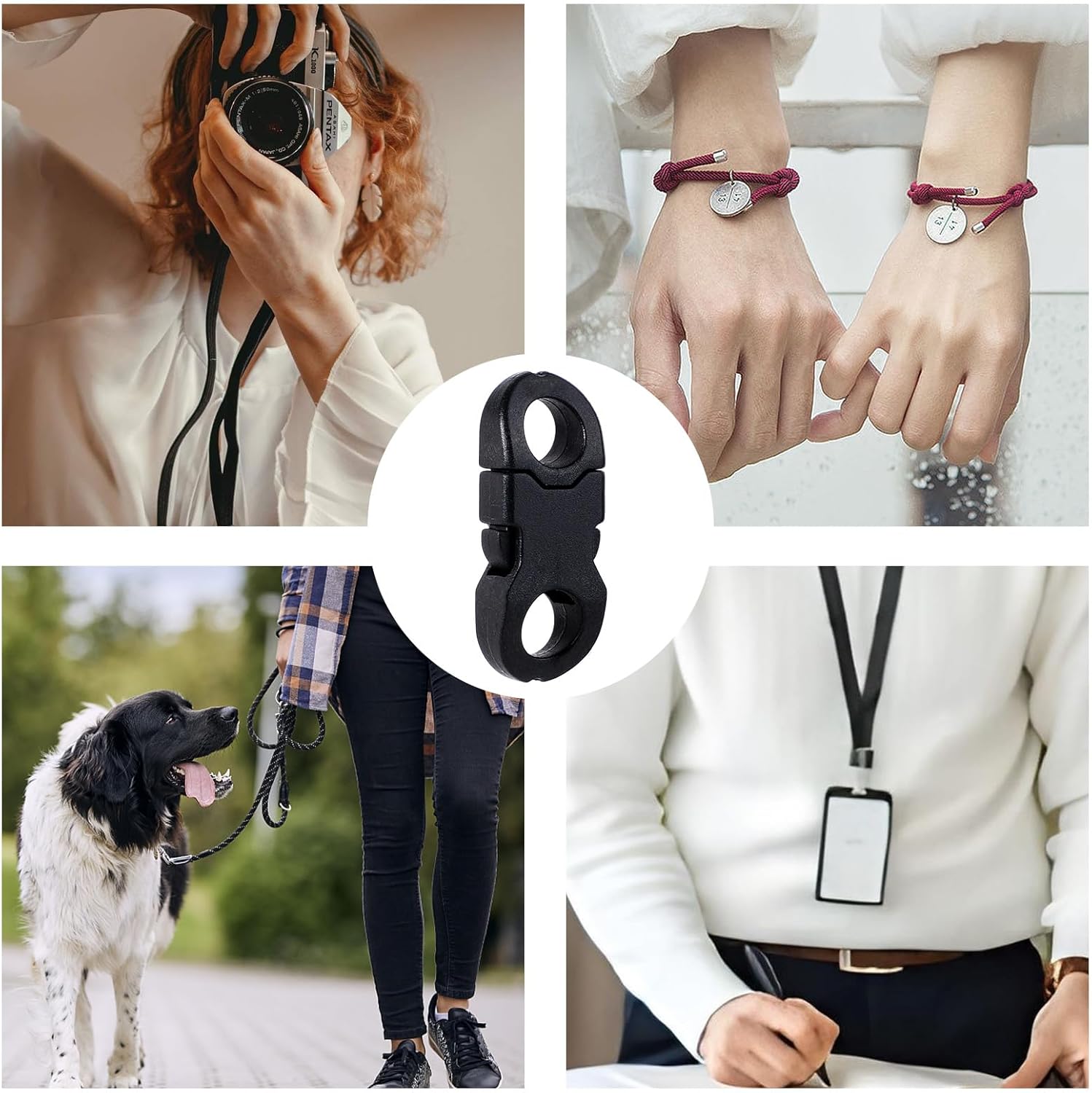 30pcs Mini Safety Breakaway Buckles, Side Release Plastic Buckle Safety Breakaway Buckle for Paracord Clasp Necklaces Bracelets Lanyard Cameras Strap Rings DIY Craft Making - Image 6