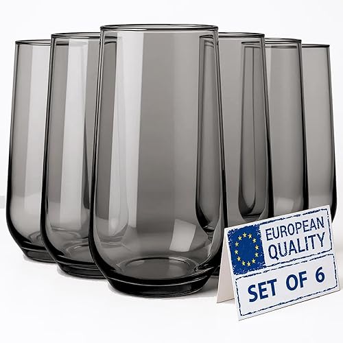 Miniatura 9 de Biandeco Allegra - Juego de 3 vasos de vidrio altos 16 onzas transparente