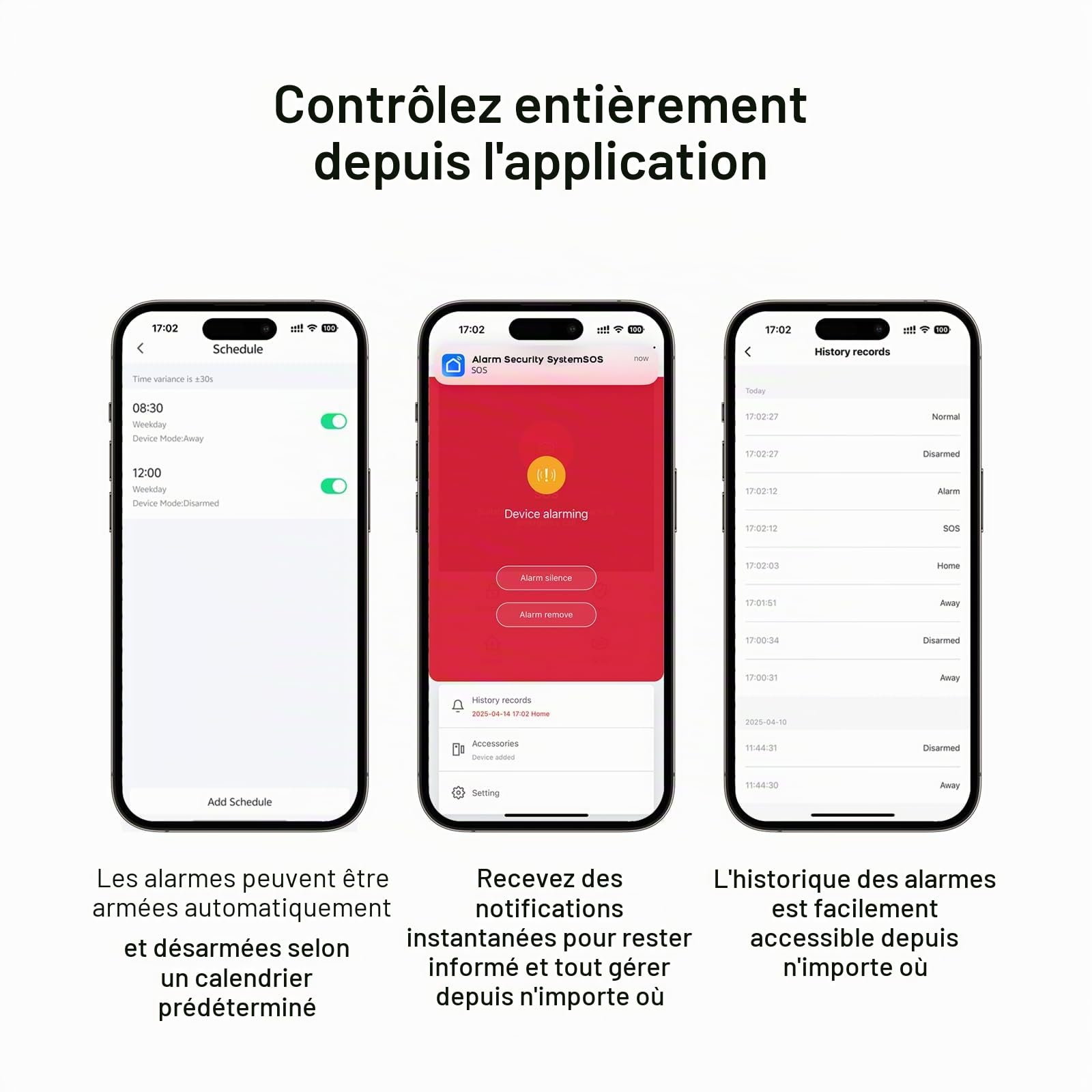 Alarme Maison sans Fil Intelligent GSM + WiFi, 21 Pièces - 4 Alarme de Porte, 8 Capteurs de Fenêtre et de Porte, 3 Télécommande, Compatible avec Alexa et Google Assistant