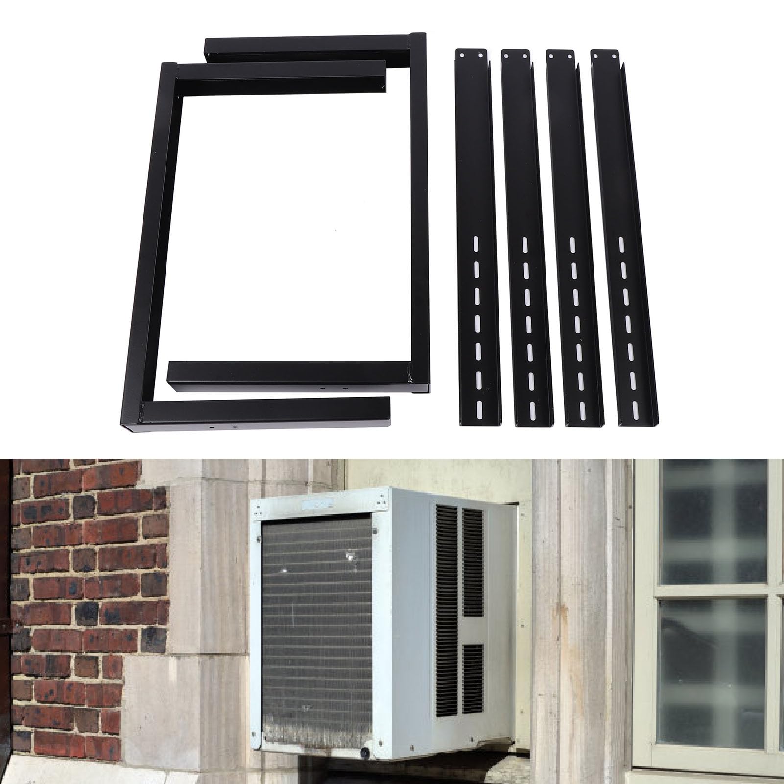Stojak naziemny Mini Split, regulowany wspornik Mini Split, wspornik klimatyzatora, stalowy wspornik Mini Split AC do bezkanałowych klimatyzatorów System pompy ciepła