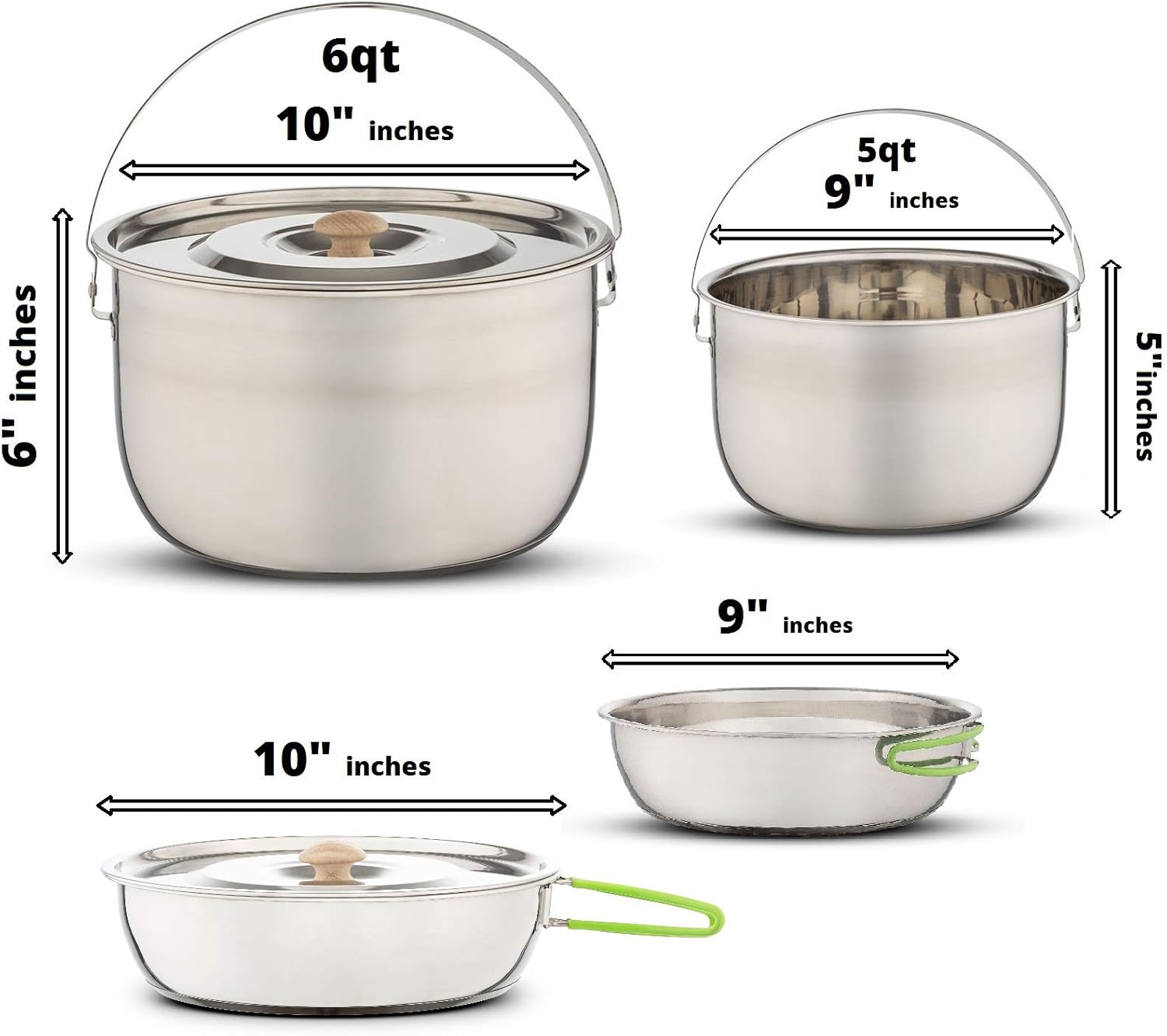 Wealers Compact Camp Cookware Set