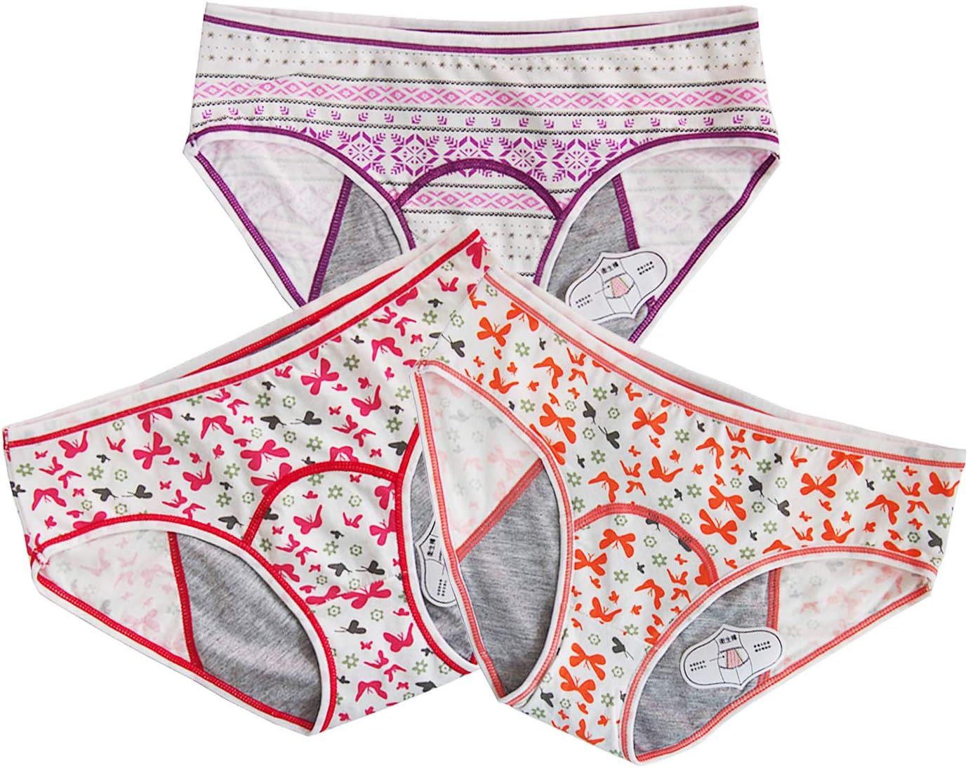 Teens Cotton Panties Girls Leak Proof