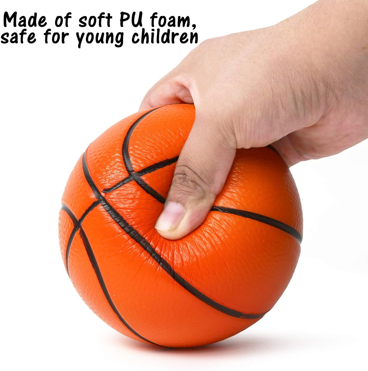 TeganPlay Soft Balls for Toddlers Soccer Ball Basketball and Football 4.5" (Set of 3) : Toys & Games