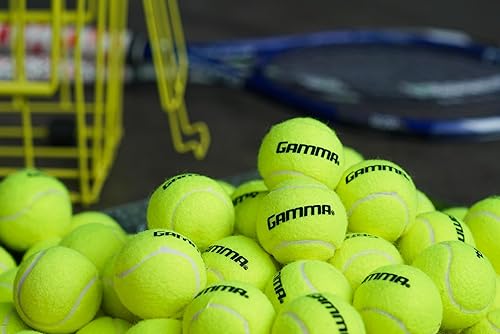 Miniatura 8 de GAMMA Sports Pressureless Tennis Balls Box - Ideal for Practice, Teaching, and Training with High-Visbility Felt - Indoor and Outdoor Court Play
