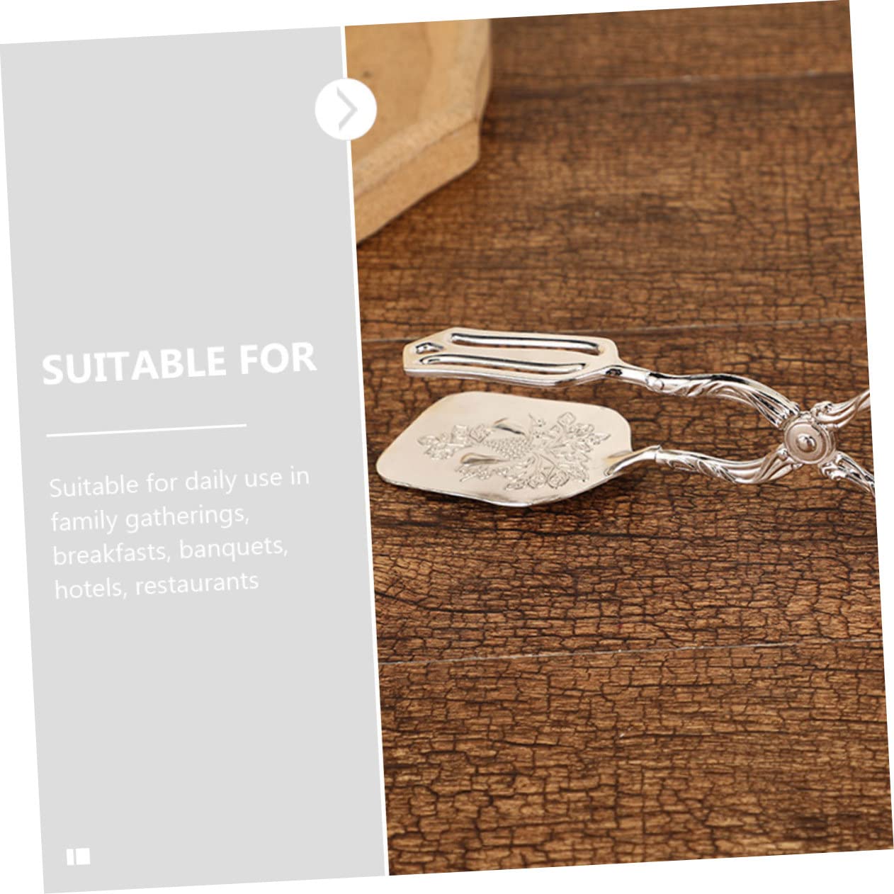 DECHOUS 3 Pz Porta torta europeo utensili da cucina pinze da portata a forma di forbice MORSETTO cibo set cucina gadget cucina pinze metalliche pinza da cucina multifunzione lega Silver