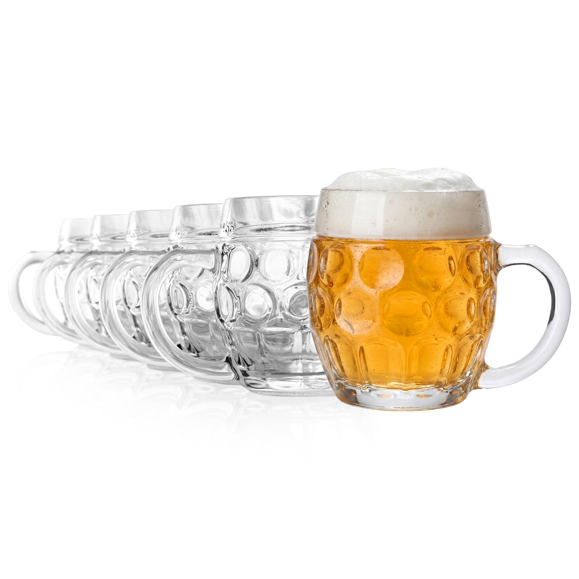 Tübinger Bierkrüge mit Henkel Bierkrug 400 ml, 6er-Set