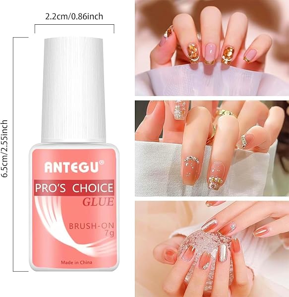 Colle Extra Forte pour Ongles avec Pinceau - Extension de Pointes en Acrylique et Faux Ongles (7g) - 2