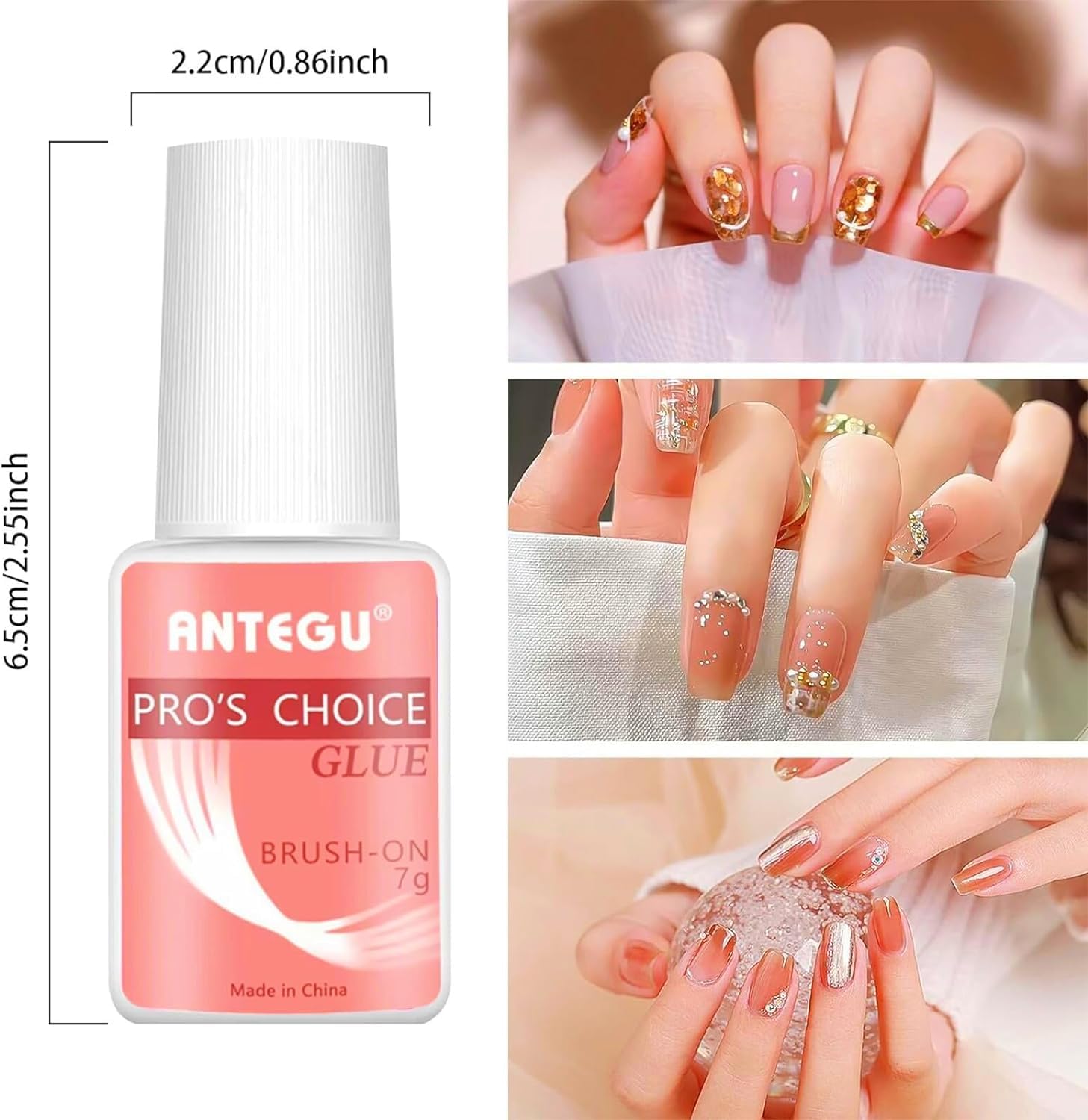 Colle Extra Forte pour Ongles avec Pinceau - Extension de Pointes en Acrylique et Faux Ongles (7g) - 3