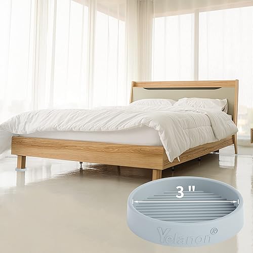 Miniatura 3 de Yelanon Posavasos para muebles  8 tazas redondas de goma de 3 pies para muebles  almohadillas antideslizantes para suelos de madera dura  Protector