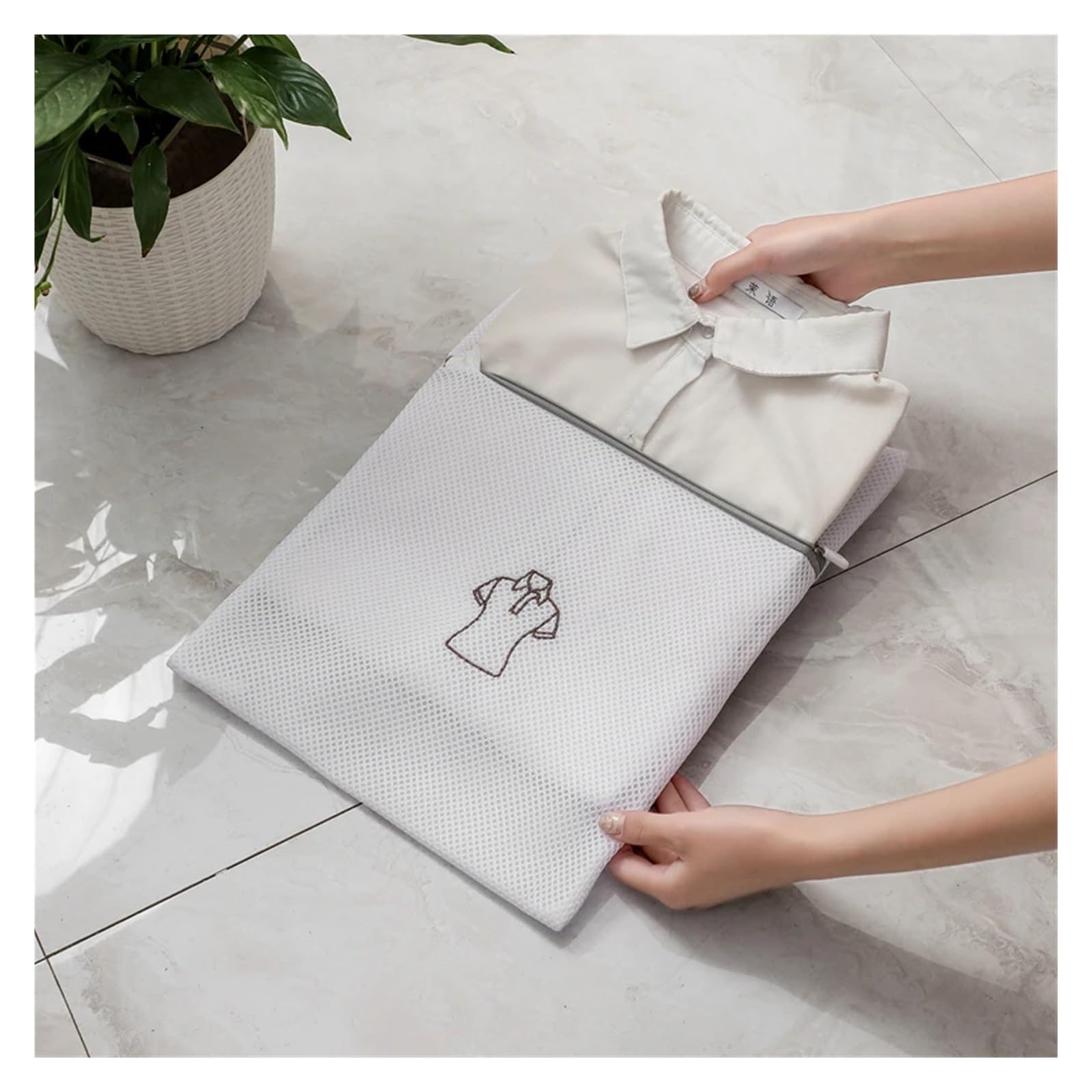 Borsa For Bucato Sacchetti For Bucato Pieghevoli Pieghevoli In Poliestere(Pants 30x40cm)