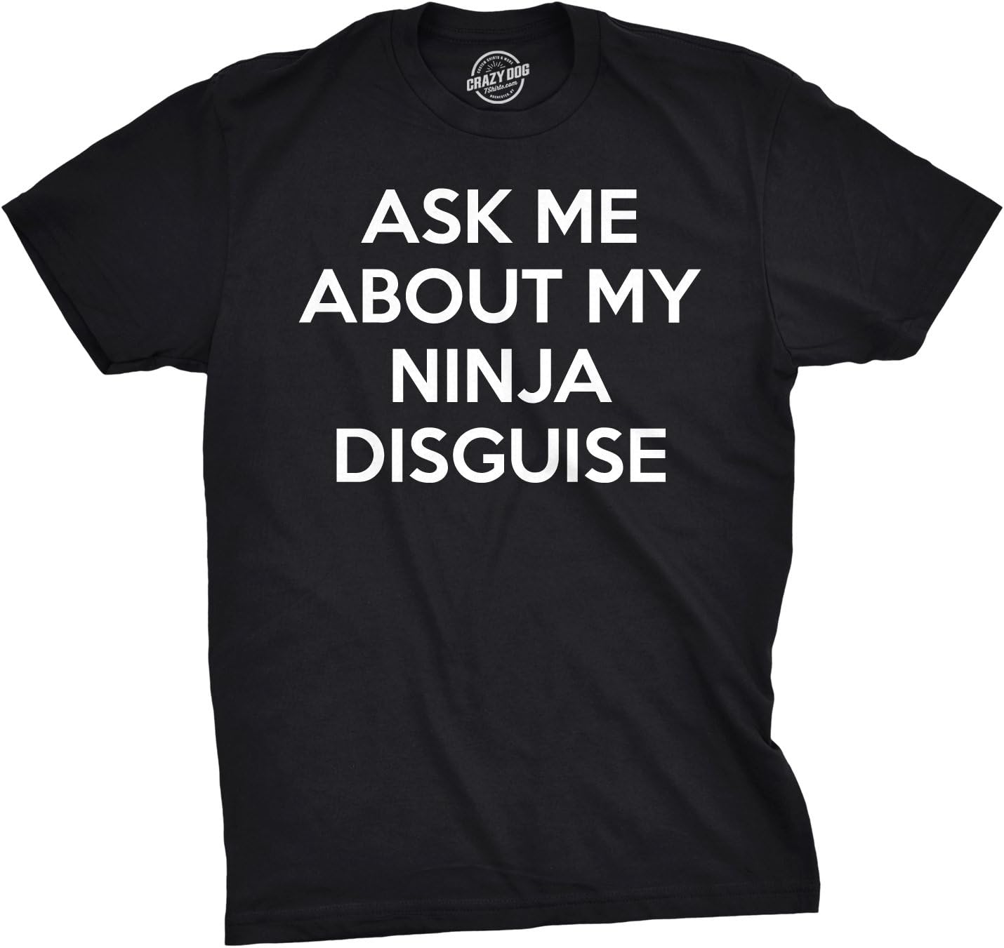 Toddler Ask Me About My Ninja Disguise T Shirt Cool Karate Face Mask Flip Tee