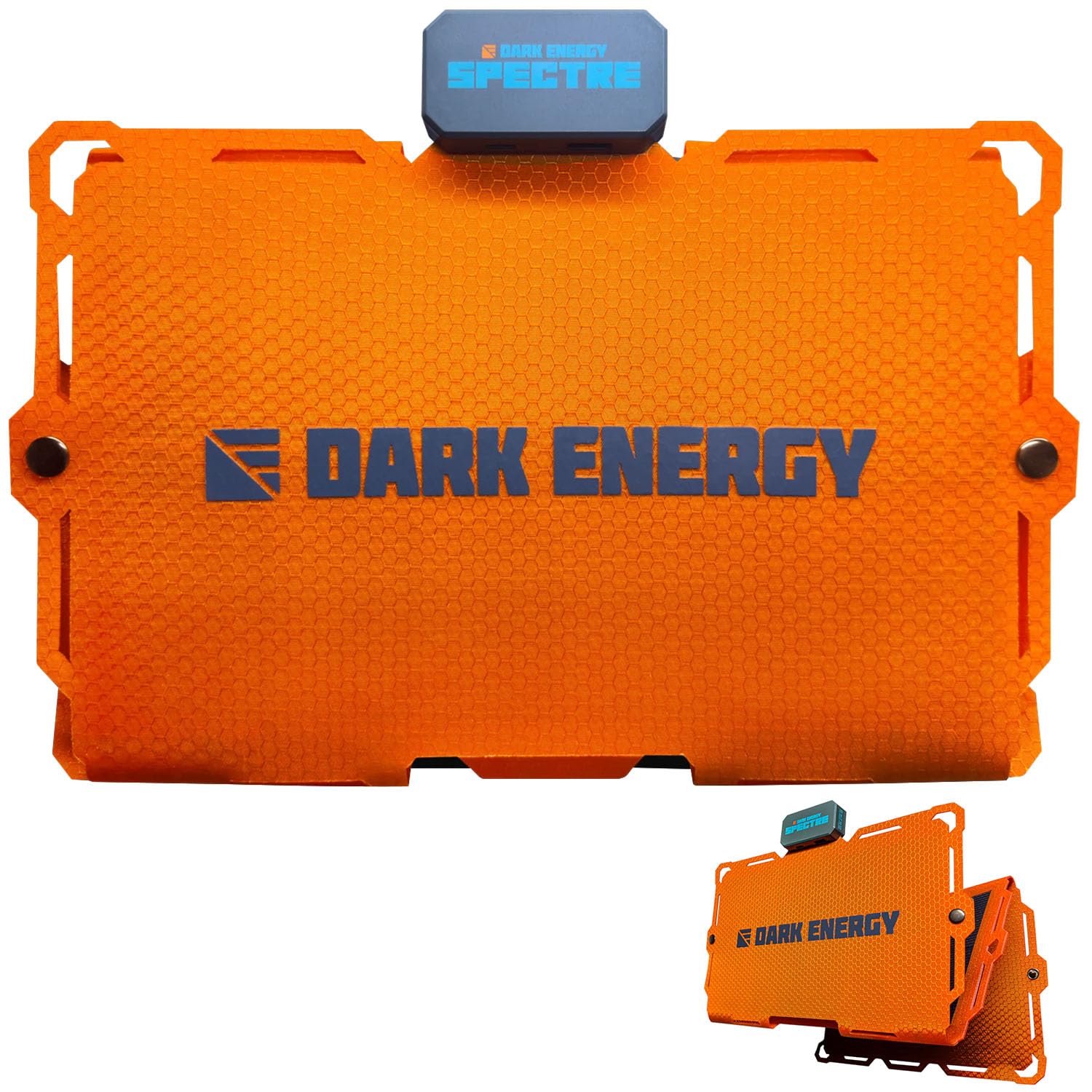 Dark Energy Spectre Folding 18W Solar Panel | Charges USB-C and USB-A Device | Ultra-Durable, IPX7 Waterproof, Lightweight Off The Grid Solar