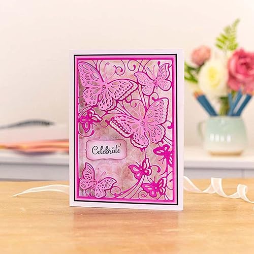 Miniatura 4 de Plantilla de troqueles de corte de mariposa, fondo de metal para álbumes de recortes, papel de manualidades, fabricación de tarjetas, decoraciones