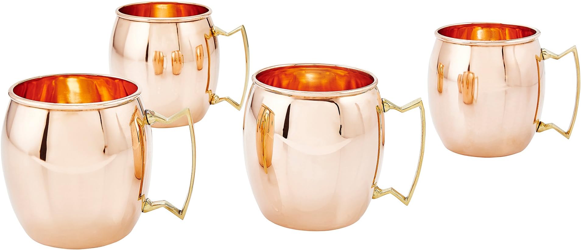 Old Dutch International, Purveyors of the ORIGINAL MOSCOW MULE MUG, Unlined Moscow Mule Mug, 16-Ounce, 100% Pure Copper, Set of 4 (OS429)
