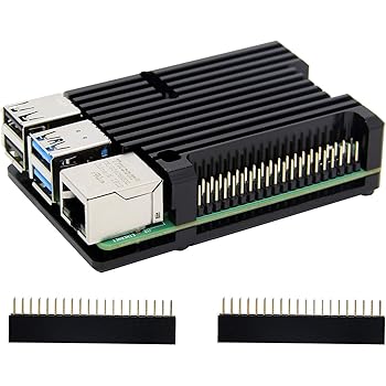 Raspberry Pi 4 modello B Dissipatore di Calore Caso/Caso In Lega di Alluminio di Raffreddamento Passivo con doppia ventola di raffreddamento per Raspberry Pi 4B Solo